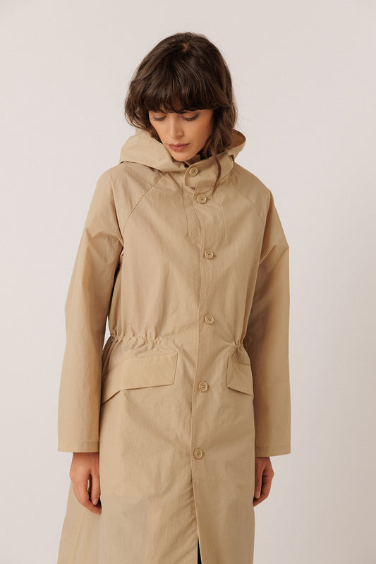 CASUAL TRENCH COAT IN TECHNICAL FABRIC 5