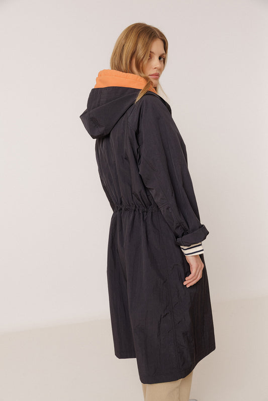 CASUAL TRENCH COAT IN TECHNICAL FABRIC 5