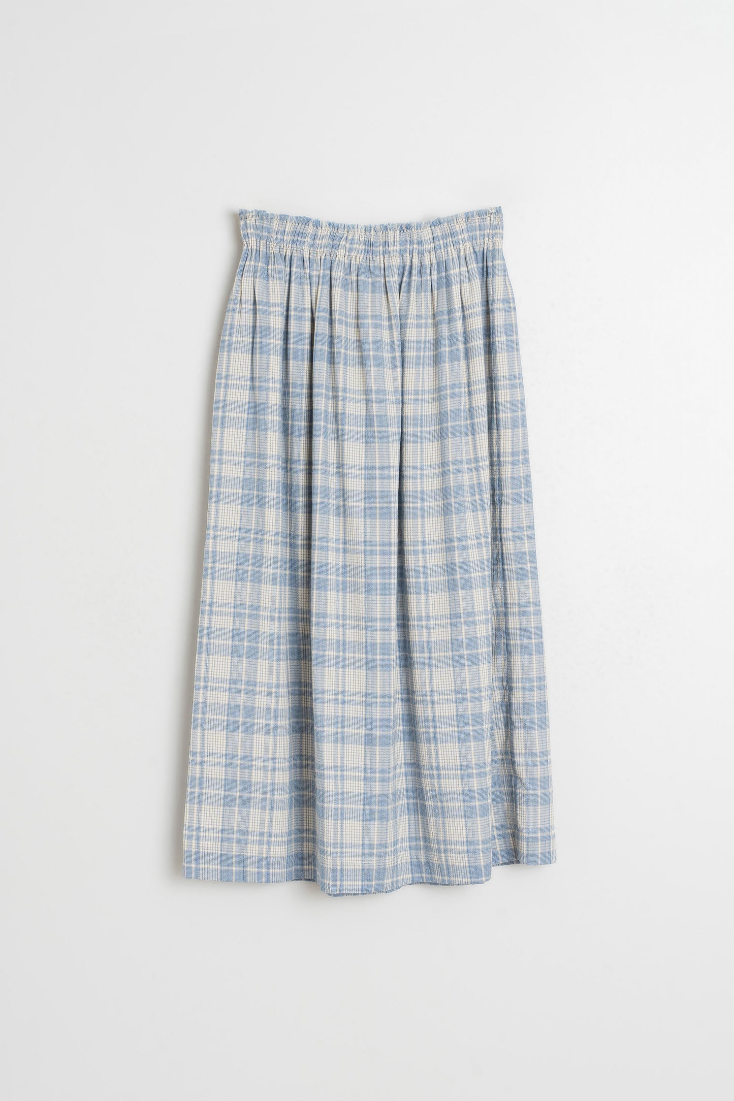 COTTON PLAID SKIRT