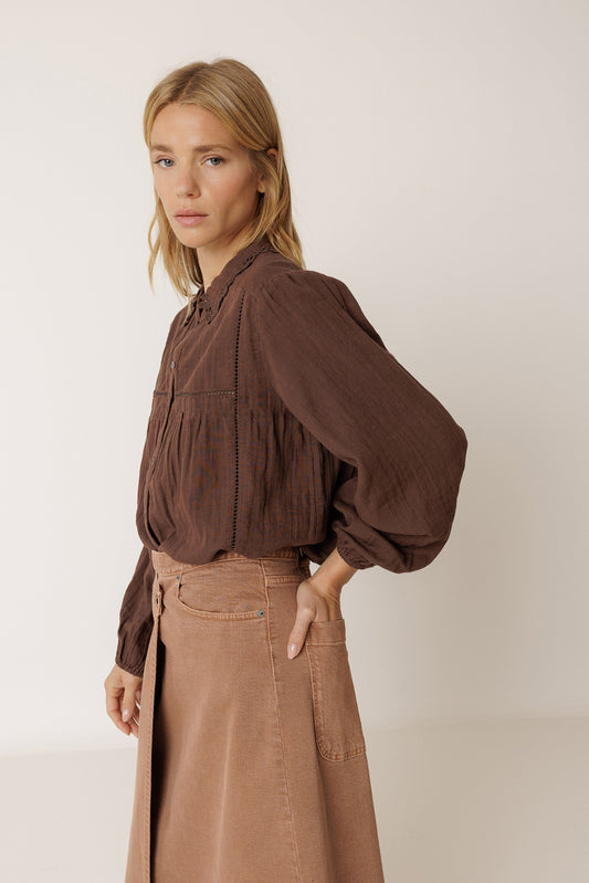 CROCHET-NECK SHIRT 2