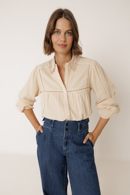 CHEMISE COL CROCHET 2