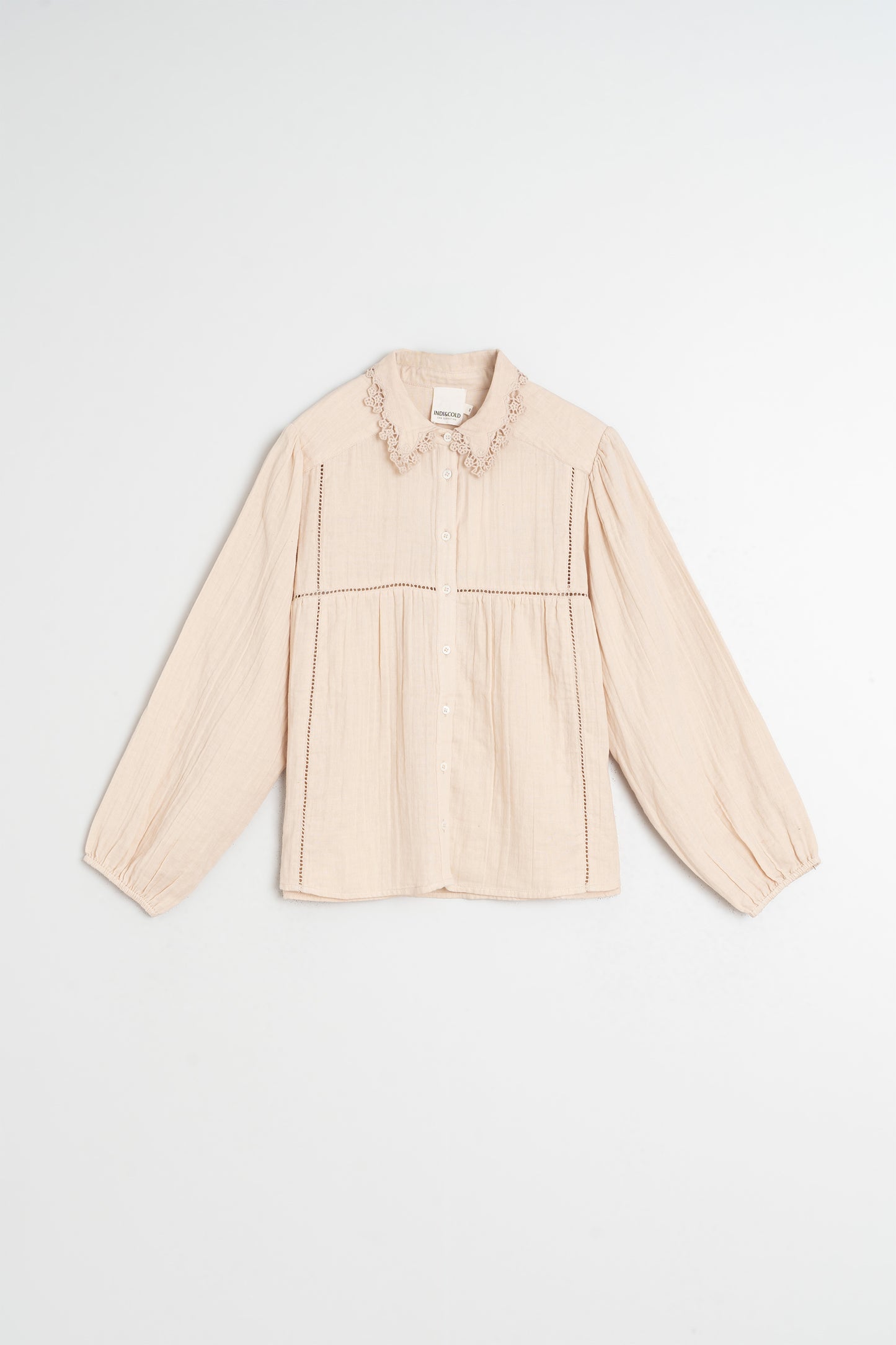 CHEMISE COL CROCHET