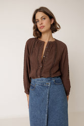  CAMISA PUNTILLAS DOBLE GASA