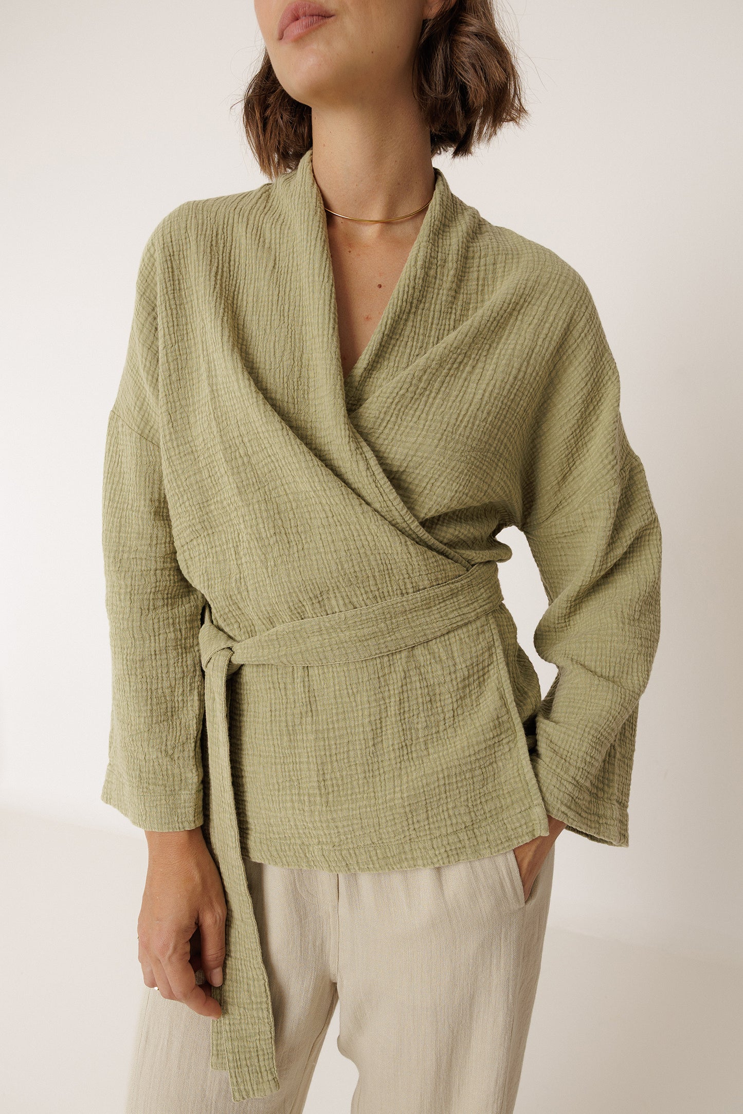 DOUBLE-GAUZE KIMONO