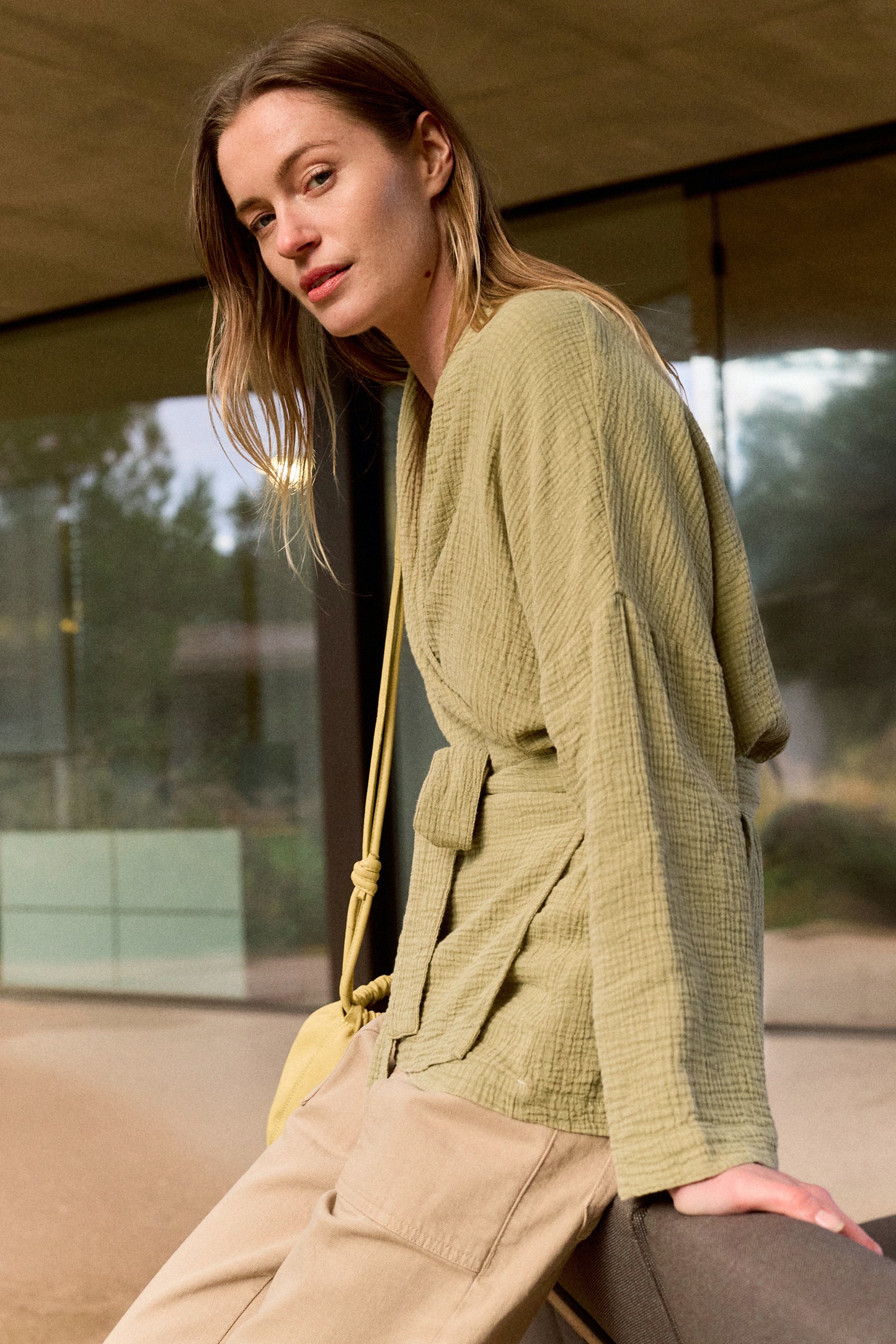 DOUBLE-GAUZE KIMONO