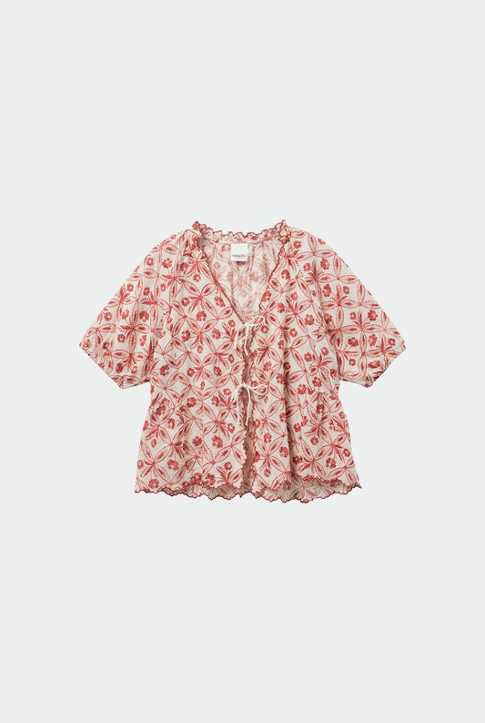 VINTAGE PRINT SHIRT WITH TIES 6