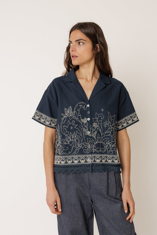 CAMISA BORDADO CONTRASTE 1