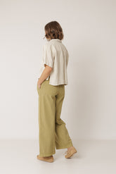 CAMISA CROP LINO
