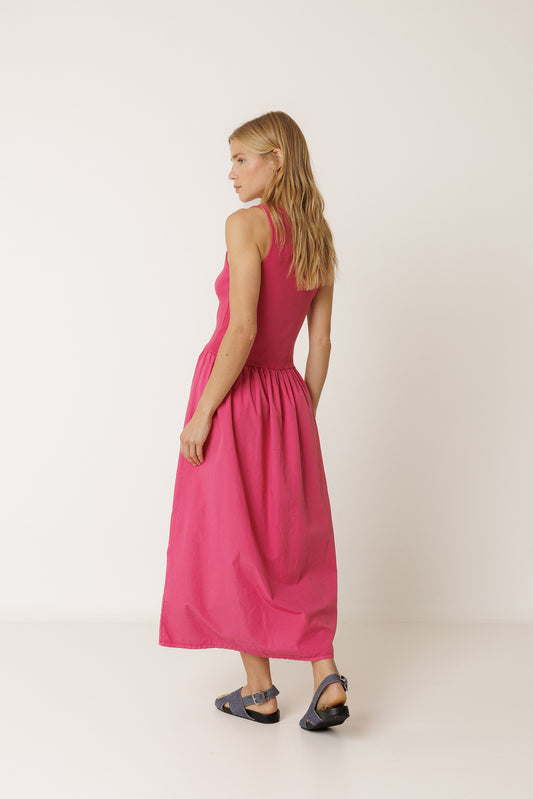 COMBINATION POPLIN DRESS 3