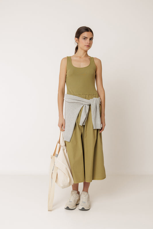 COMBINATION POPLIN DRESS 2