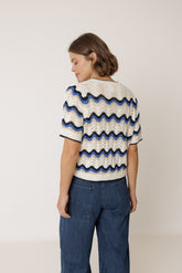 JERSEY CROCHET ZIG ZAG