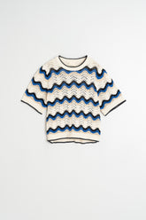 JERSEY CROCHET ZIG ZAG