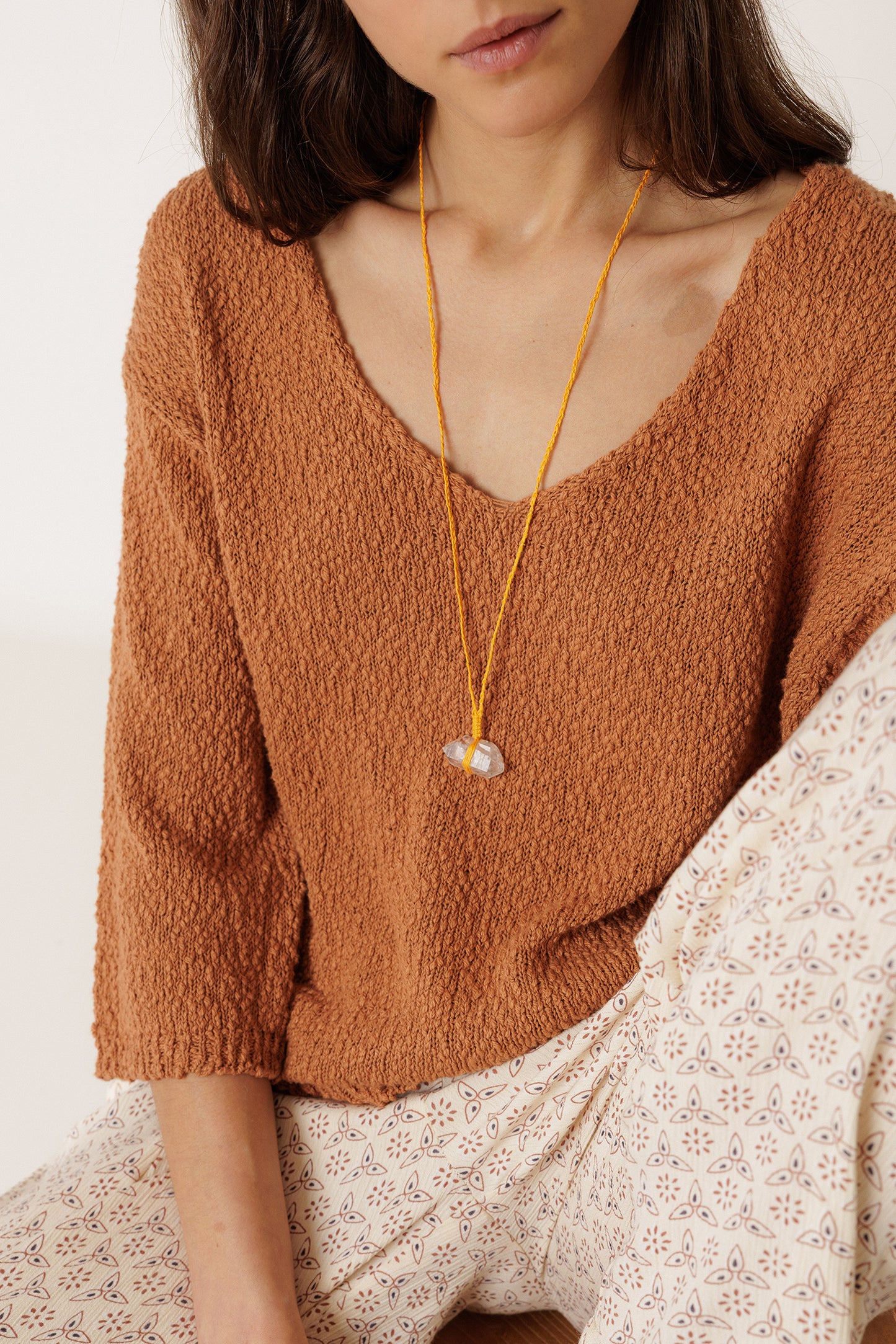 ORGANIC COTTON BOUCLÉ SWEATER
