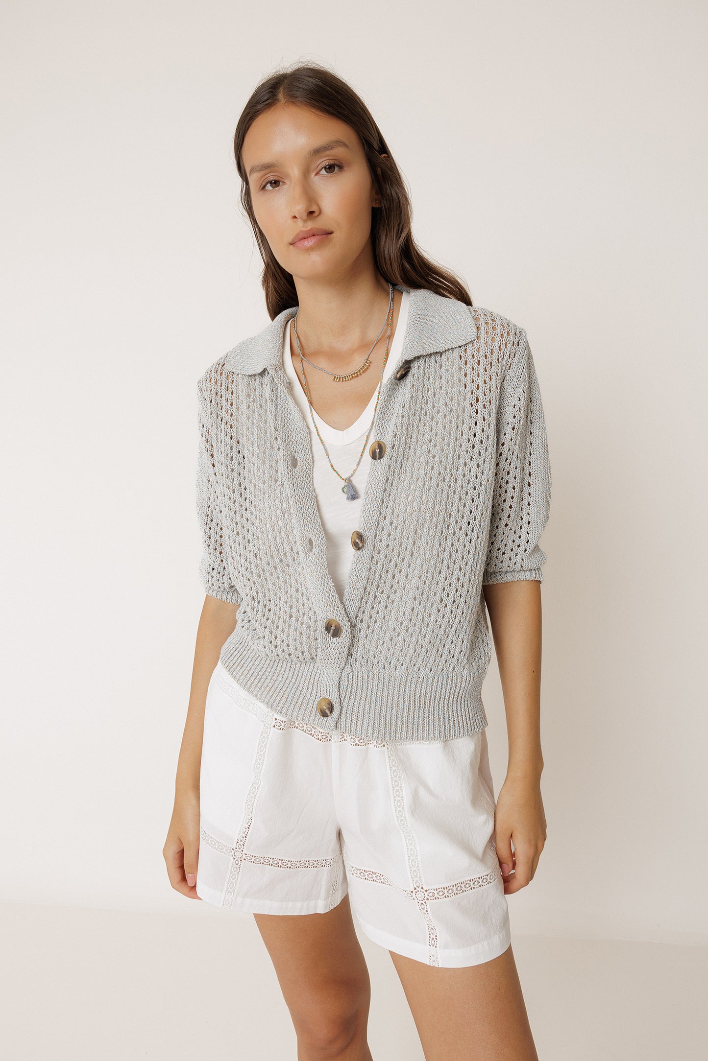 [CL] OPEN-KNIT JACKET