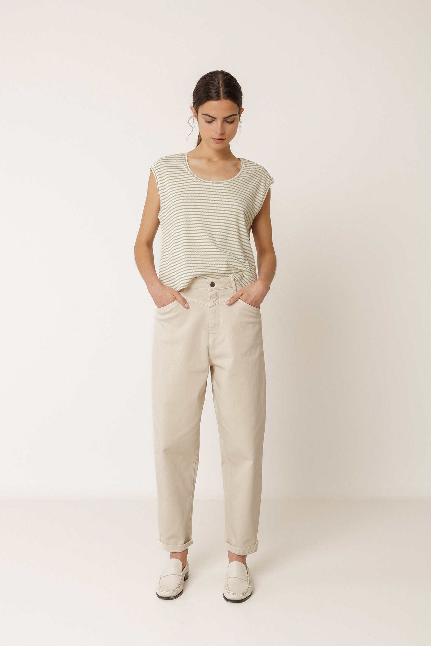 BOXY STRIPED TEE