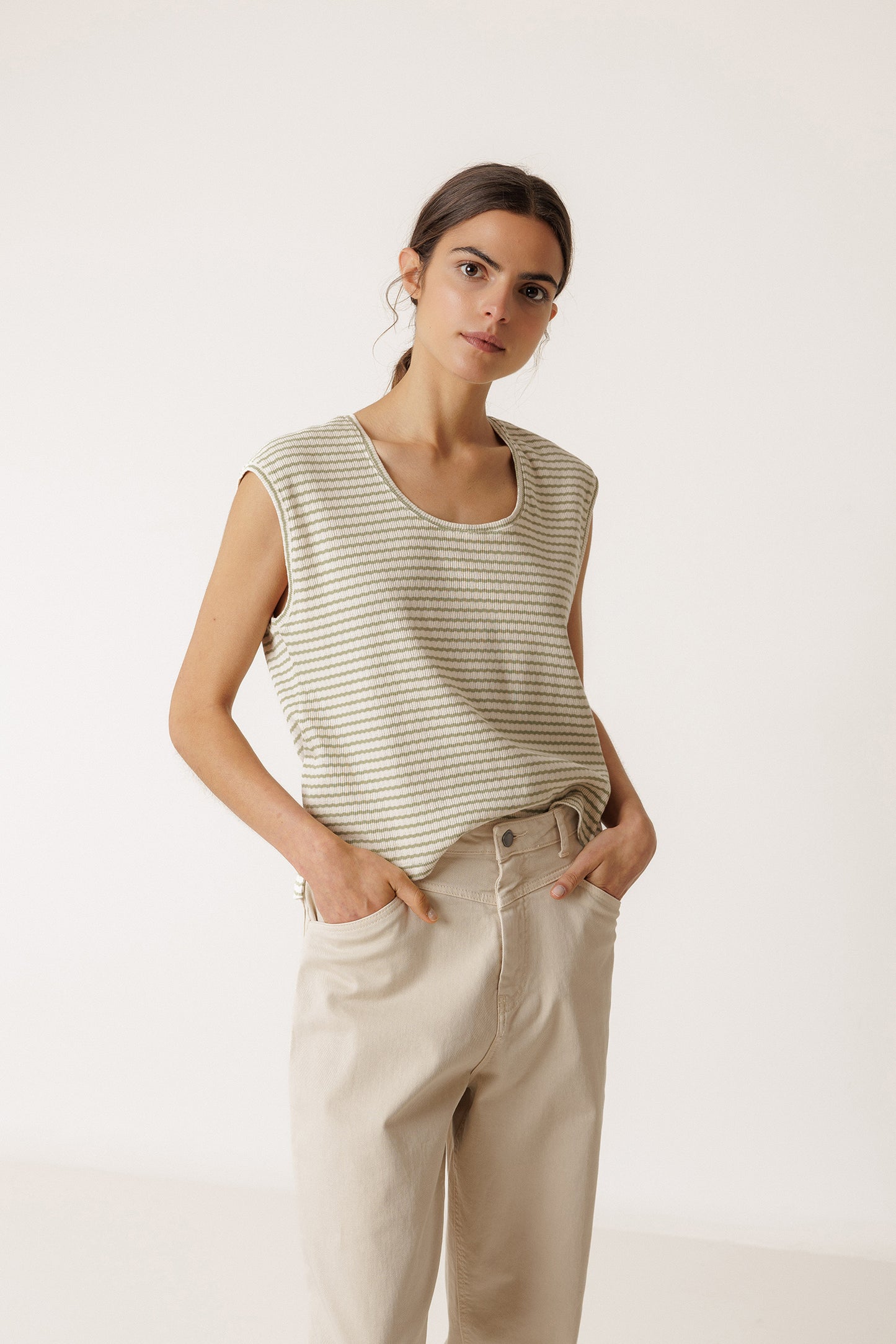 BOXY STRIPED TEE