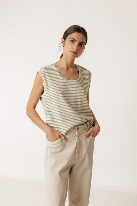 BOXY STRIPED TEE 2