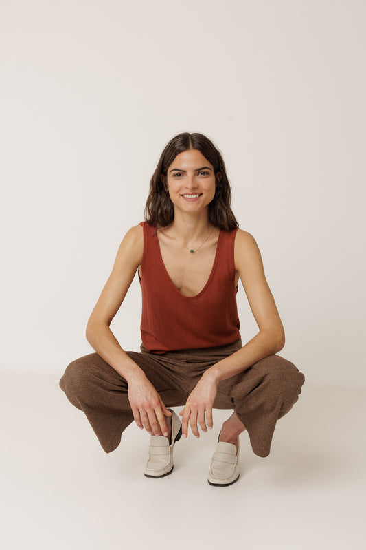 [CL] KNIT GARMENT-DYED TOP 1