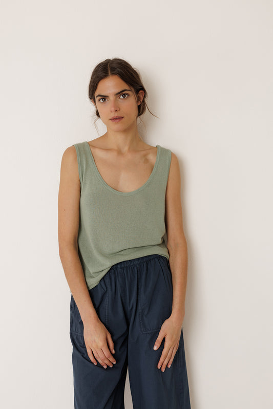 [CL] KNIT GARMENT-DYED TOP 2