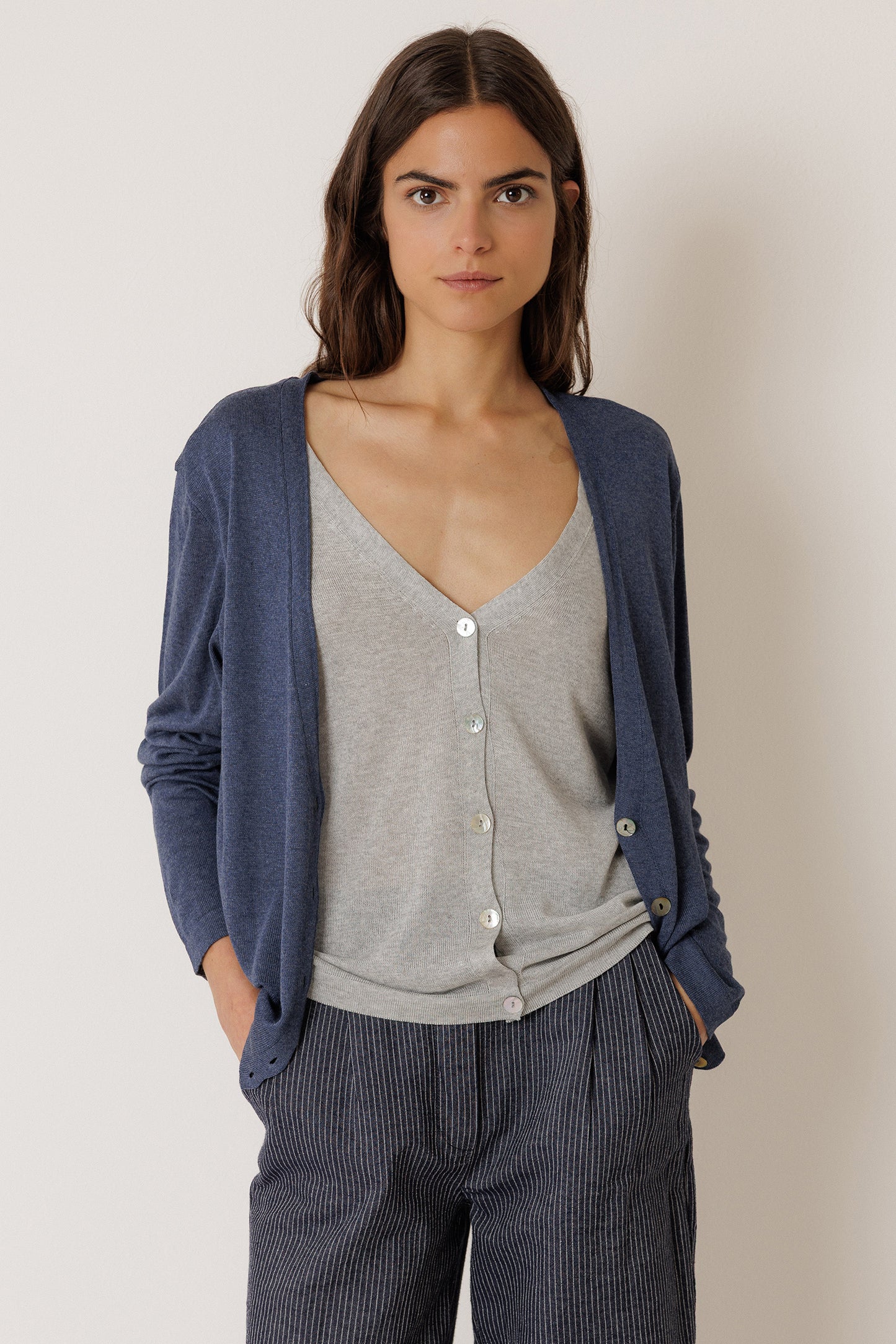 CHAQUETA EFECTO DOBLE PRENDA