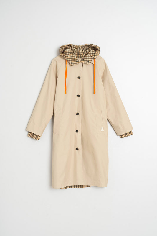 REVERSIBLE CHECKERED RAINCOAT 6