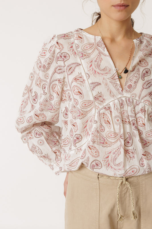 HEMSTITCH-DETAILS BLOUSE 3