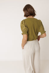 BALLOON-SLEEVE TEE
