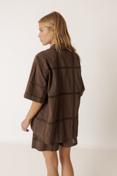 LACE POPLIN SHIRT