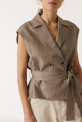 VESTE EN LIN