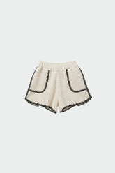 BICOLOR CROCHET SHORT