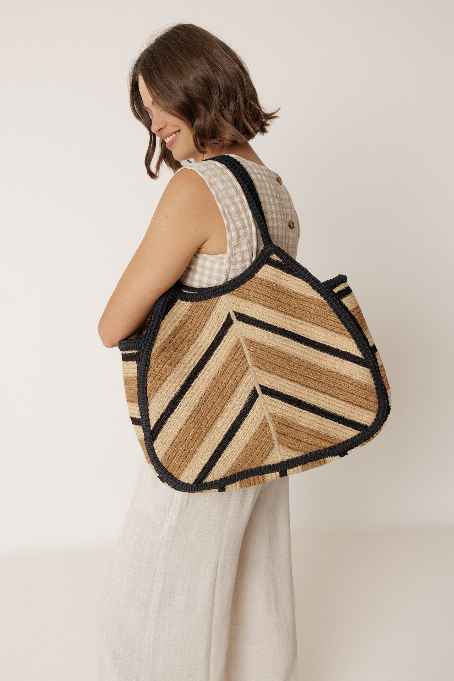 SAC SHOPPER À MOTIF CHEVRON