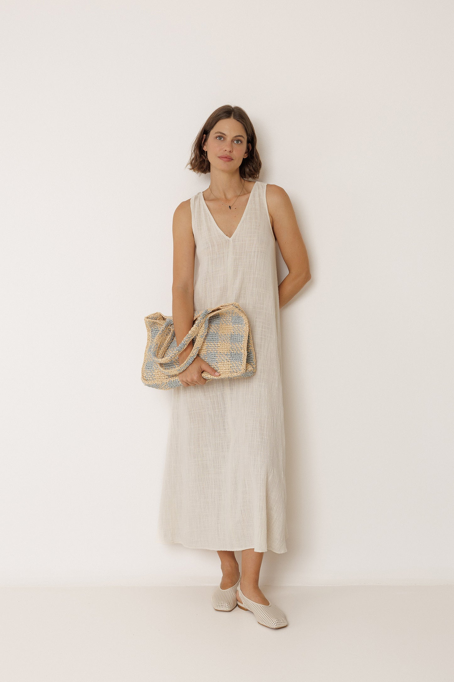 RAFFIA SHOPPER BAG