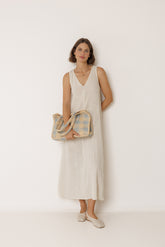 RAFFIA SHOPPER BAG