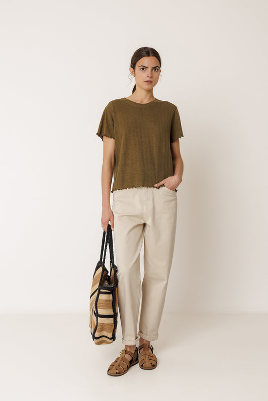 CAMISETA CROPPED RIB 2